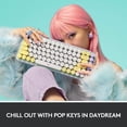 thumbnail image 2 of Teclado mecánico inalámbrico Logitech POP Keys con teclas emoji personalizables, diseño compacto y resistente, conectividad Bluetooth o USB, compatible con varios dispositivos y sistemas operativos -, 2 of 5