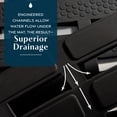 thumbnail image 6 of Non-Slip Bath Mat for Textured Tubs and Showers, Works on Tile and Stone, 31.5 Inch by 15 Inch Rectangular, Black, Thermoplastic Rubber, 6 of 7