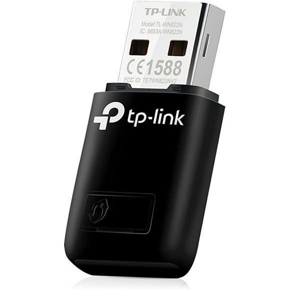 Nouveau TP-Link TL-WN823N N300 Mini USB Sans Fil WiFi Adaptateur Réseau pour pc, Idéal pour la Framboise Pi, Noir
