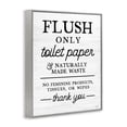 thumbnail image 2 of Stupell Industries Traditional Flush Only Toilet Paper Rules Gray Framed Giclee Art, 16 x 20, by Lux + Me Designs, 2 of 8