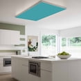 thumbnail image 3 of Teal Magnetic Fluorescent Light Covers for Ceiling Lights 2 x 4 Feet, Turquoise Pure Teal Office Classroom Kitchen Drop Ceiling Light Covers Lighting Filters Shade Panel 4 Packs, 3 of 9