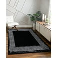 thumbnail image 5 of Beverly Rug Indoor Area Rug Modern, Easy Cleaning Carpet for Living Room, Black Off White, 8' x 10', 5 of 8