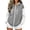 Gray, variant on Women's Zip Up Hoodie Soft French Terry Comfy Midweight Casual Lightweight Comfortable Long Sleeve Sweatshirt Jackets with Kangaroo Pockets