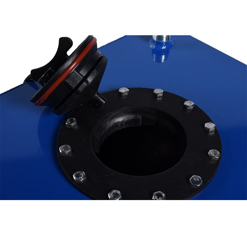 YIUIY 8 GALLON BLUE COATED ALUMINUM RACING/DRIFTING FUEL CELL GAS TANK + LEVEL SENDER