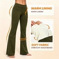 thumbnail image 5 of Zormilly Yoga Pants Women Winter Fleece Lined Elastic High Waisted Flare Pants with Pockets Stretchy Soft Sport Pants, S-2XL, 5 of 8