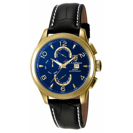 S. Coifman Men's SC0108 Quartz Chronograph Blue Dial Watch