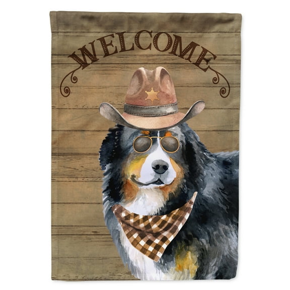 Carolines Treasures CK6285GF Bernese Mountain Dog 2 Country Dog Flag Garden Size  Small multicolor