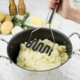 thumbnail image 2 of Tovolo Silicone Potato Masher (Black) - Meat Masher/Food Prep Tool with Ergonomic Design | High Heat Resistant | Non-Stick Kitchen Utensil, 2 of 4