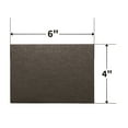 thumbnail image 4 of Super Sliders 4 x 6 Inch Rectangle Self Stick Felt Pads for Hardwood, Brown, 2 Pack, 4 of 6