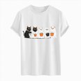 thumbnail image 6 of TOWED22 Halloween Short Sleeve T-Shirts for Men Fashion Summer Print Tops Round Neck Breathable Tees Plus Size(H149-White,L), 6 of 6