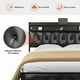 thumbnail image 2 of Cama de Plataforma GUNAITO Queen con Cabecero de almacenamiento negro, 2 of 5