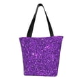 thumbnail image 1 of Disketp Purple Glitter Bolsa de Hombro Casual para Mujer, Bolso Cruzado para Compras, Viajes y Uso Diario, 1 of 6