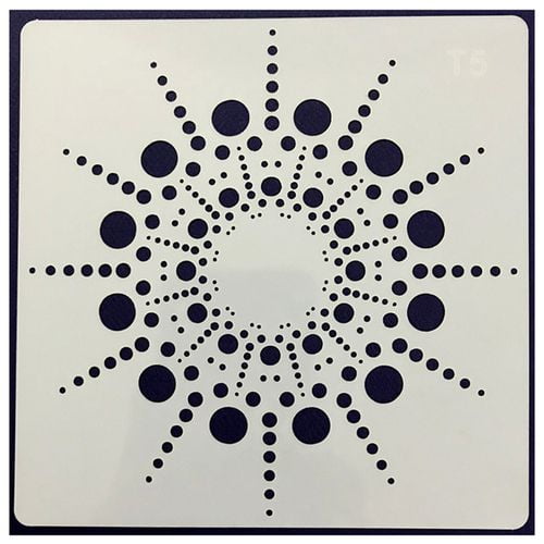 shiyao painting drawing stencils mandala template for diy