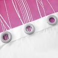 thumbnail image 5 of YST Ombre Pink Purple Blackout Curtains Pastel Gradient 52"Wx84"L Window Curtains For Girls Room Decor Abstract Geometric Curtains & Drapes Silver Wavy Striped Window Treatments 2 Panels, 5 of 6