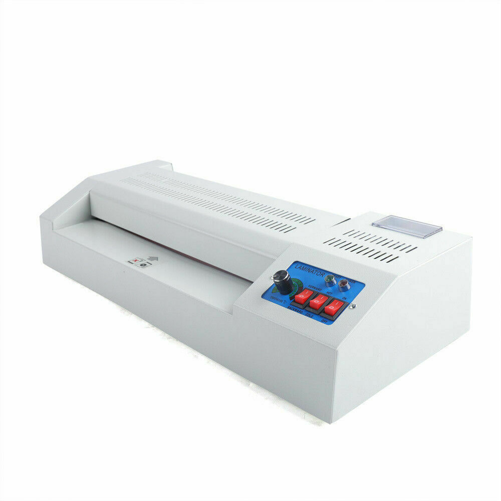 Laminating Machine Thermal Laminator 13"Four Roller Hot/Cold Film Laminate for A3 & A4
