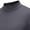 Dark Gray, variant on LYXSSBYX Men's Performance Long Sleeve Shirt Moisture Wicking Crew T-Shirt High-Neck Solid Color Slim
