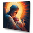 thumbnail image 2 of DESIGN ART Designart "Guardian Angel Embracing The Baby I" Religious Woman Wall Art Prints 36 in. wide x 36 in. high, 2 of 5