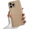 thumbnail image 6 of Designed for iPhone Case,Luxury Leather Skin Touch Camera Lens Protection Shockproof Protective Cover Phone Case (iPhone 15 Plus,Black), 6 of 6