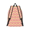 thumbnail image 3 of Balery Donuts With Pink Glaze Vintage Canvas Backpack for Men and Women - Large Capacity, Durable Travel Laptop Bag for School, Work, Hiking, and Outdoor Activities-Medium, 3 of 7