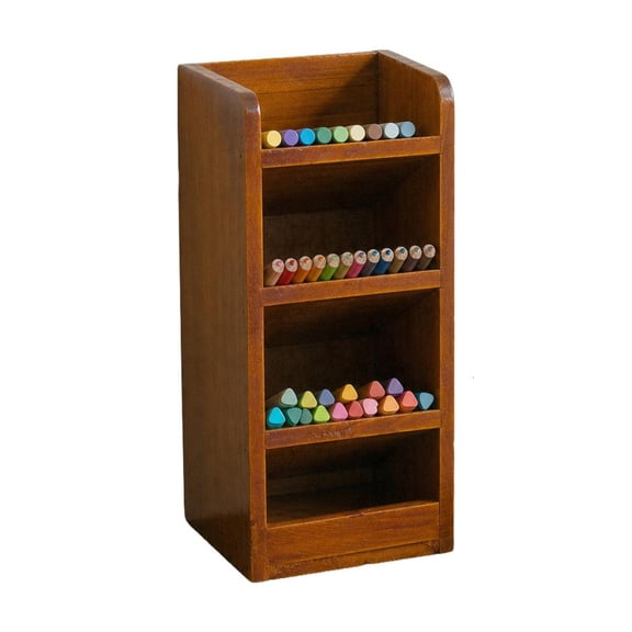 Giaone Wooden Desk Pencil Tower Holders Organizers for Pen, Note, and Quick Sorting