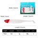 thumbnail image 2 of Señuelo de pesca suave con cola de paleta, 95mm, 4g, accesorios de pesca con cebo blando (blanco), 4 Uds., 2 of 6