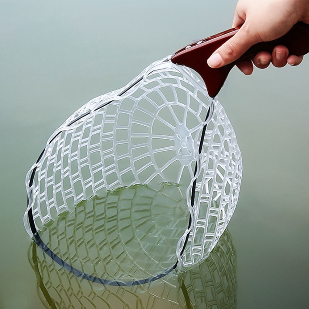 HUISZJ Fishing Landing Net, Wooden Handle Fish Landing Net, Portable Fishing net