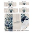 thumbnail image 5 of Kitchen Valances for Window, Eucalyptus Leaves in Vase Light Filtering Rod Pocket Valance Curtain, Retro Country Plant &nbsp;Short Curtains Window Topper for Bedroom Bathroom Living Room 54x18in, 5 of 7
