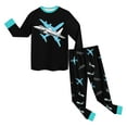 thumbnail image 5 of Toddler Boys Pajamas Truck Cotton Kids Dinosaur Truck Pjs Sleepwear Clothes Sets 6-12 Months 12-24 Months 2t 3t 4t 5t 6t 7t 8t 9t Children(Black,8-9 Years), 5 of 6