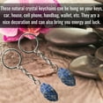 thumbnail image 5 of Sodalite Crystal Car Key Holder, Raw Crystal Keychain, 5 of 5
