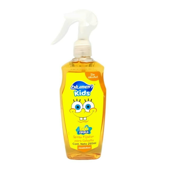 Spray fijador para cabello Blumen Nickelodeon bob esponja 250 ml amarillo