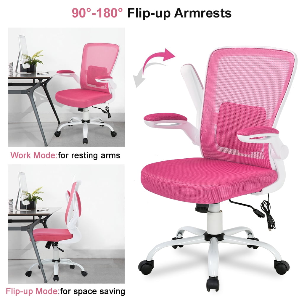 qulomvs mesh ergonomic office chair pink｜TikTok Search