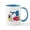 White/Blue Inside, variant on CafePress - Snoopy Joe Cool Large Mug - 11 oz Ceramic Mug - Novelty Coffee Tea Cup