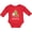 Red, variant on Inktastic Baby's 1st Christmas with Santa Reindeer and Tree Boys or Girls Long Sleeve Baby Bodysuit