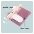 thumbnail image 4 of U Brands Mesh Travel Pouch, 5.75" x 7", Merlot/Pink, 4 of 7