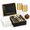 Square Black Gold-50 Guests, variant on Pumpkin 25 Guests Thanksgiving Disposable Plastic Dinnerware Party Set