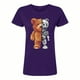 thumbnail image 3 of Playera Blusa De Oso Robot Ropa De Mujer Color Morado Talla Chica Marca Emil SaEs, 3 of 4