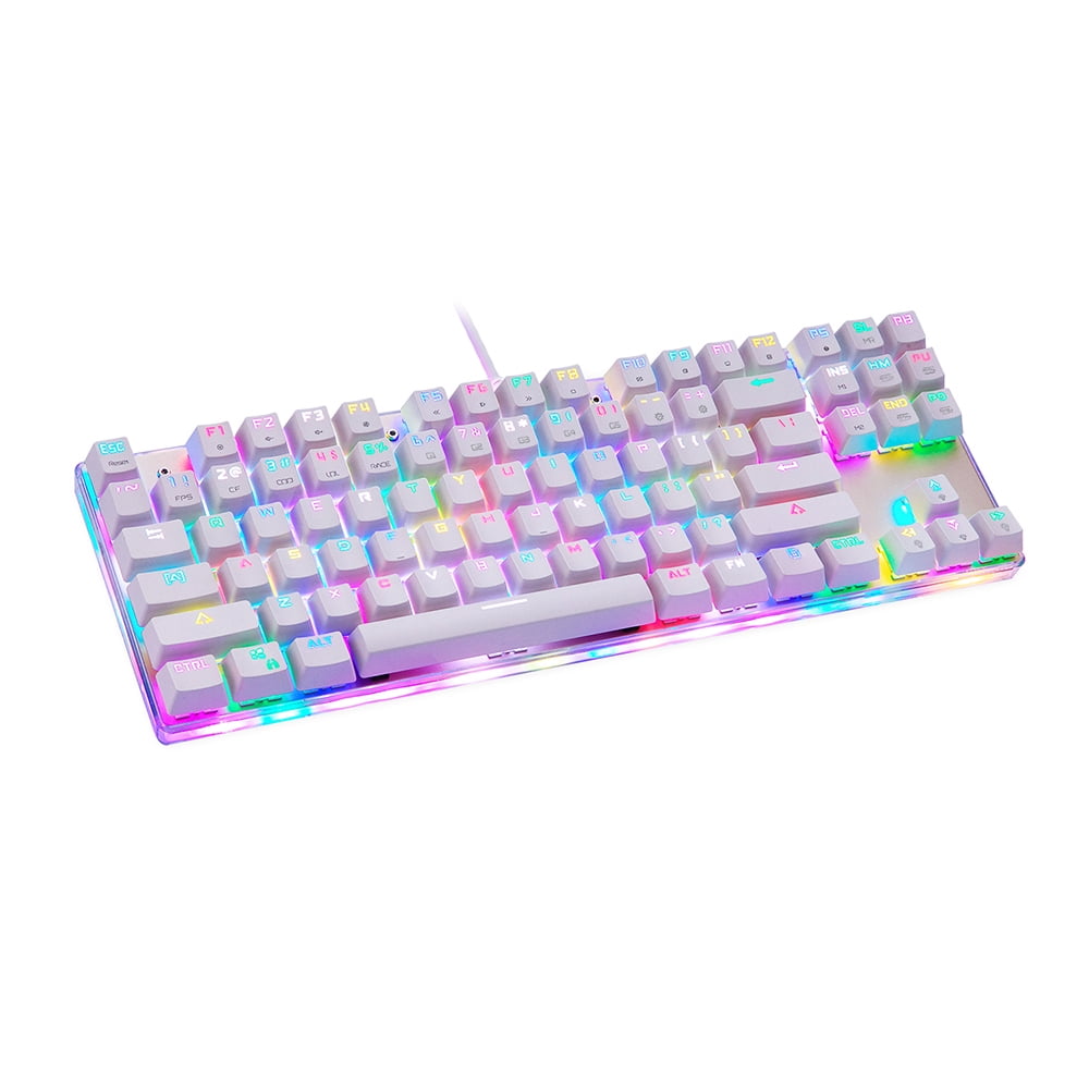 MOTOSPEED K87S Mechanical Keyboard Gaming Keyboard Wired USB Customized LED  RGB Backlit with 87 Keys