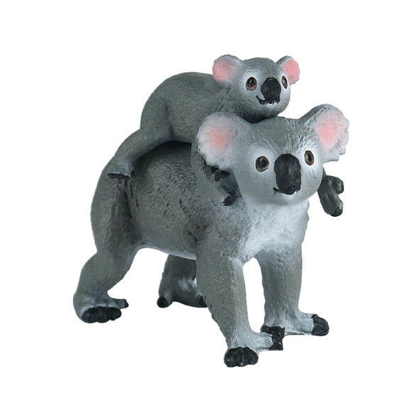 Simulación Koala Playset Australian Wildlife Animal Koala Bear Figura de juguete para preescolar Juguete Cognitivo Juguete Decoraciones Edades 5 6 7 8