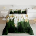 thumbnail image 2 of Homewish Green White Gold Bedding Comforter Set,Modern Minimalist Artistic Twin Comforter Sets,Graffiti Geometric Bedding Set For Adult,Ultra Soft Home Decor Reversible,2 Pieces, 2 of 8