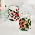 thumbnail image 5 of Christmas Theme Pattern Pixel Translucent Plastic Cans Storage Canisters with Lid Set of 2, 5 of 7