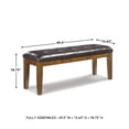 thumbnail image 3 of Ashley Furniture Ralene Dining Room Bench in Medium Brown, 3 of 7