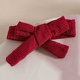 thumbnail image 6 of NOLDARES Newborn Baby Girl Clothes Fall Winter Outfits Ruffle Rib Shirt Romper Overall Skirt Headband 3Pcs Infant Clothing(Red,9-12 M), 6 of 9
