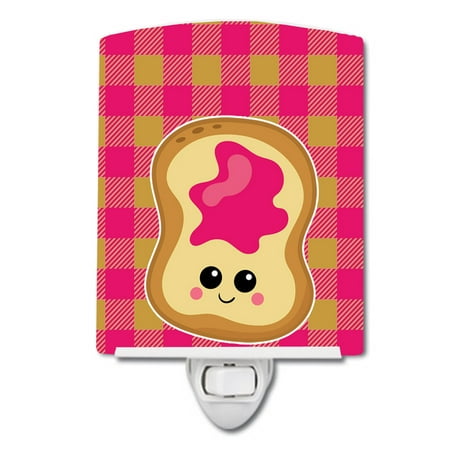 

Caroline s Treasures BB6844CNL Jelly Toast Ceramic Night Light 6x4x3 multicolor