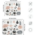 thumbnail image 3 of SKYSONIC Christmas Dish Drying Mat for Kitchen Counter,Snowflake Santa Xmas Tree Ultra Absorbent Reversible Microfiber Dishes Drying Rack Pad Heat-resistant Mats 16x18in, 3 of 7