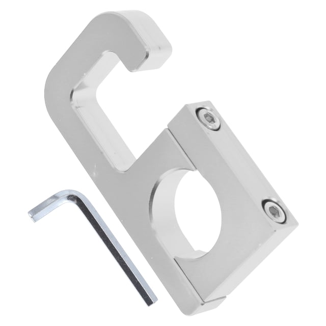 Gancho Colgante para Motocicleta Cuadrado Soporte para Casco de Motocicleta Equipaje para Scooters Bicicletas Tono Plateado 74mm de Longitud