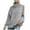 Gray, variant on Herrnalise Womens 2024 Turtleneck Sweaters Cable Knit Long Sleeve Pullover Sweater Jumper Khaki,S