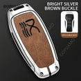 thumbnail image 6 of Zinc alloy+leather Car accessories For BYD han A 4 buttons Key Set Car Interior Key Case Auto Key Bag Protection Key buckle, 6 of 9