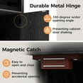 thumbnail image 6 of Heynemo Farmhouse Nightstand Set of 2 with Charging Station, Wooden Rustic End Table, for Bedroom, Living Room, Black, 6 of 9
