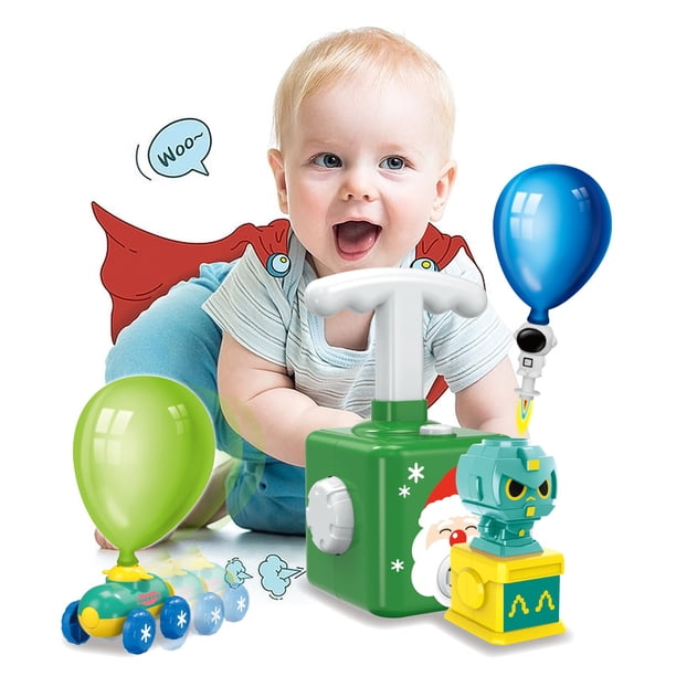 Navidad niños bola de poder inercial coche ciencia experimento juguete rompecabezas divertido coche de poder inercial bola chico regalo Wmkox8yii shdjk1717
