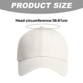 thumbnail image 2 of Gorra de béisbol con circunferencia de cabeza grande ajustable de 57 a 61 cm, gorra rígida para hombre y mujer, gorra de verano de color sólido para cubrir la cara, 2 of 5